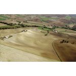 Soil marks of Roman settlements near Treia.